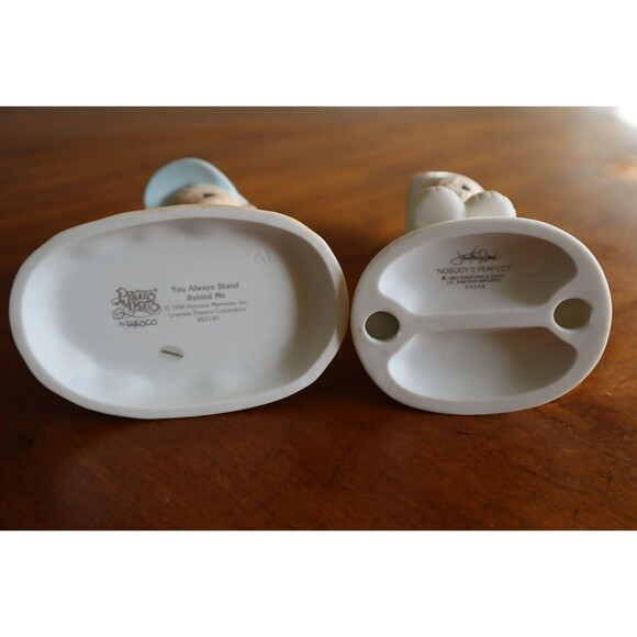 Lot Precious Moments Nobody's Perfect & You Always Stand Behind Me Golf Figurine - Picture 9 of 11